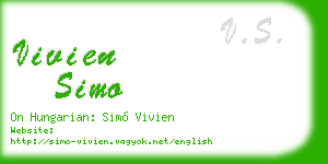 vivien simo business card